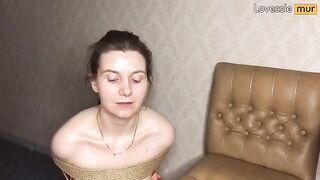 The sweetest bondage with a hot girl, tied up and ready for action