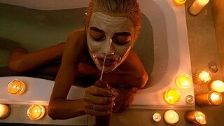 I peeped my stepsister in the bathroom and she caught me, so we had sex