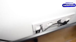 The sex-starved wife gets a big dick from the handyman in a steamy scene