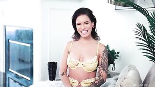 Girl almost choked when she deepthroated too much
