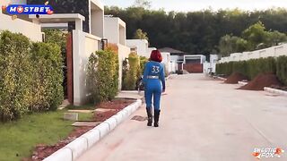 She gets excited while fucking in a costume