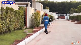 She gets excited while fucking in a costume