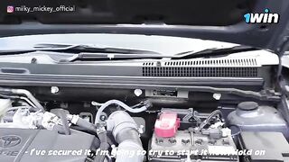 A cute girl got fucked by a guy who helped her with car trouble