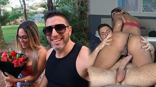 A guy picked up a hot Brazilian chick in the park and fucked her hard