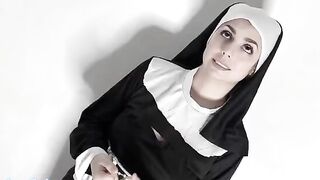 A nun breaks her vow of chastity and fucks like a slut