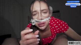 You are my slave today, right? - Petite teen threesome