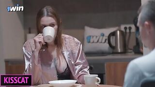 A man surprised his wife with an intimate encounter in a passionate moment