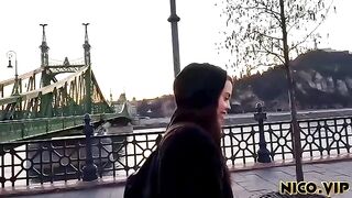 The man fucked his girlfriend in her tight ass during their trip