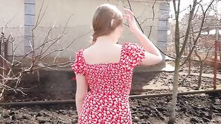 The girl from the village is always sexy and hot
