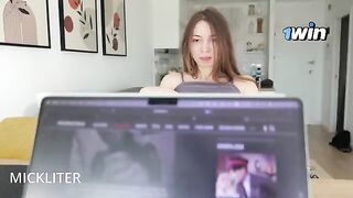 A man got tired of work and decided to have a sex break