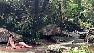 A couple got intimate while camping in the woods, proving nature heals