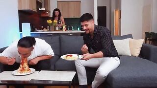 If you have a guest, it is mandatory to share your wife