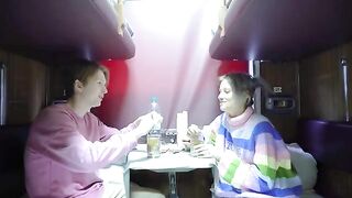 A girl got a good look at a guy in the compartment, it was intense