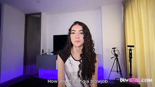 A cute 18-year-old Latina has a passionate and intense experience