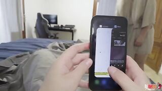 The guy did not let his stepmom calm down and fucked her hard