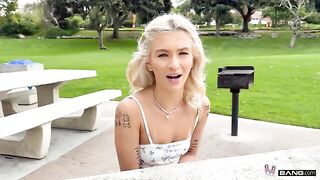 Will this fit in me? A stunning babe takes on a challenge