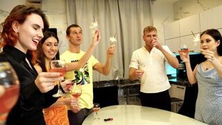 A hot beginning to an awesome orgy, just like the ones in steamy homemade videos