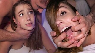 The girl should keep her mouth busy. Aorno compilation with screaming and more