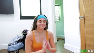 A girl is having fun with her new-fledged passion in HD