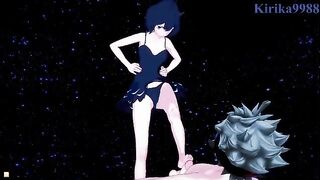 Secre Swallowtail(Nero) and Asta have sex on the beach at night
