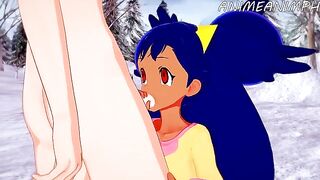 Iris, the Pokémon trainer, gets fucked in a hardcore hentai scene