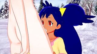 Iris, the Pokémon trainer, gets fucked in a hardcore hentai scene