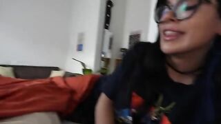A girl was fucked by her girlfriend in a surprise threesome