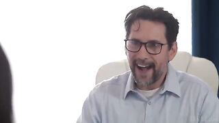 The interview went well, and the brunette took it as a success