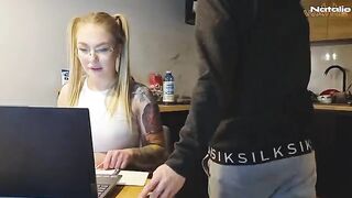 The man fucked the student to help her with her studies
