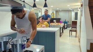 Fella fucked appetizing girl right in the kitchen