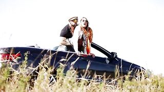 From the pleasure, and not so much from arching, the couple enjoyed a romantic session