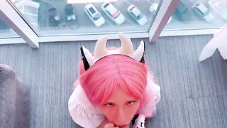 You'd better not swallow before I finish!