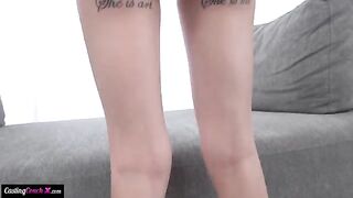 A girl is casting and she can handle anything