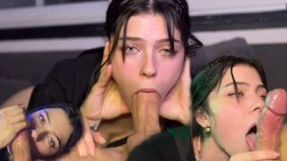 Girl learned to suck cock and became a slut