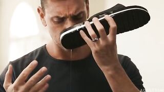 The girl knows how to make a great blowjob and look at you with soulful eyes