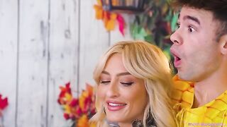 The holiday has come and the blonde is getting fucked hard