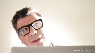 I found the light in the darkness and fucked with brunette