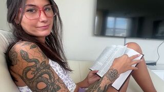 The man studies how to have sex in different poses with a hot Latina