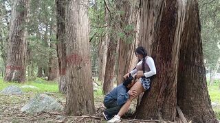 A woman would agree to be intimate with anyone in the forest. It's her dream