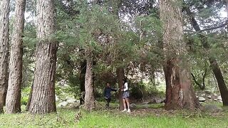 A woman would agree to be intimate with anyone in the forest. It's her dream