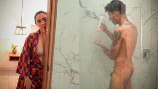 The dream of sex in the shower with a stepmom comes true