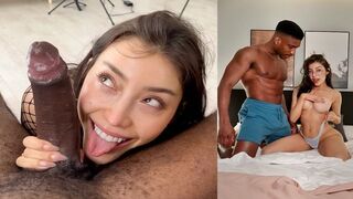 Passionate couple gets naked on the bed