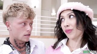 Tenderness is also sex, and this hot brunette proves it