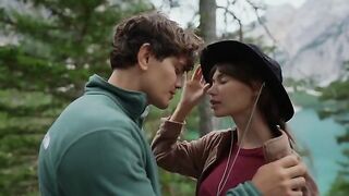 A couple enjoyed passionate sex right in the forest