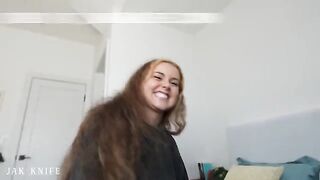 A man with a huge cock fucks his girlfriend’s best friend hard
