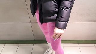 Babe has sex in the toilet with her boyfriend during a school trip