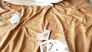 The girl lost a card game and had to fuck with her stepbrother