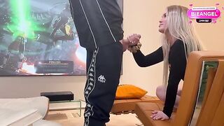 A beautiful girl agreed to sex because of a bet