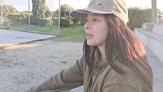 An actress played a risky role in public, showcasing her daring side