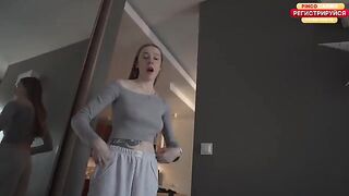 A sexy woman has sex with her young neighbor, showcasing her perfect body